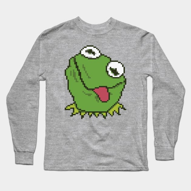 Kermit The Frog Long Sleeve T-Shirt by valentinahramov